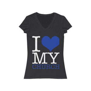 Women's I love my church V-Neck Tee