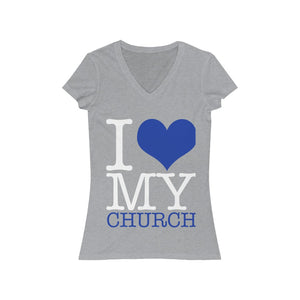 Women's I love my church V-Neck Tee